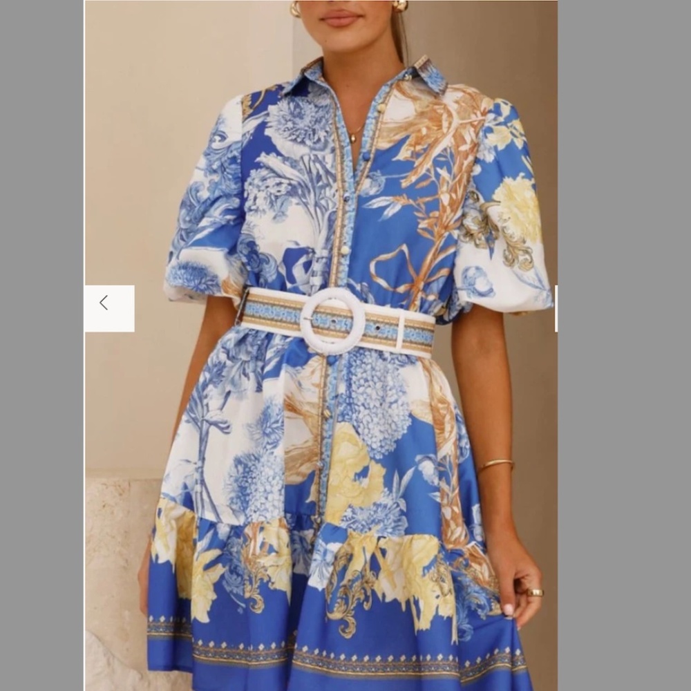 Billy J Boutique Kalliope Mini Dress - Blue Doll